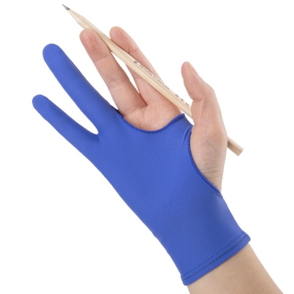 Drawing Glove Artist - ถุงมือสำหรับศิลปิน ป้องกันรอยขีดข่วน ป้องกันคราบสกปรก ถุงมือวาดภาพ อุปกรณ์ศิลปะ ถุงมือสองนิ้ว