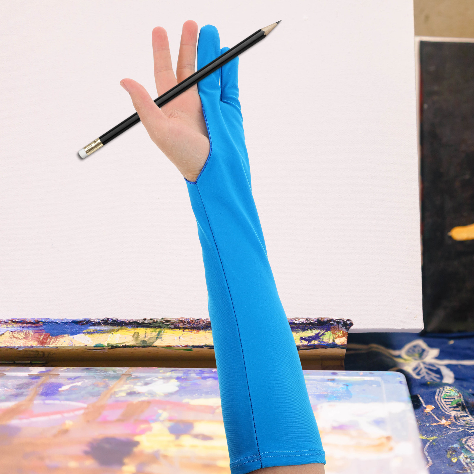 ถุงมือวาดภาพ 1 คู่ ถุงมือศิลปิ - Drawing Glove Artist บทวิจารณ์และราคา