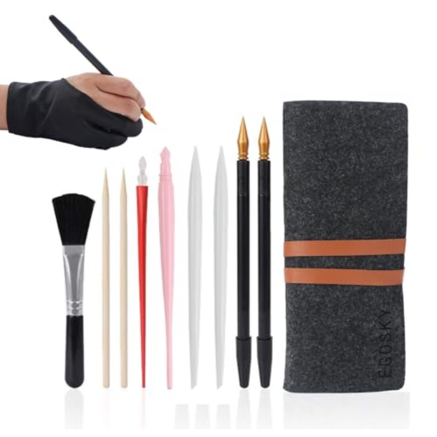 เครื่องมือศิลปะการวาดภาพแบบขูด - Drawing Glove Artist บทวิจารณ์และราคา
