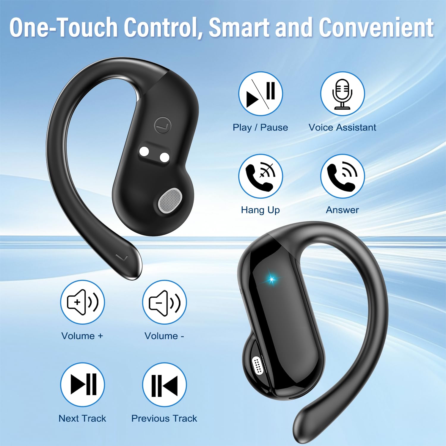 2026 หูฟังแบบเปิดหูบลูทูธ 5.4  - Wired Earphone Lightning บทวิจารณ์และราคา
