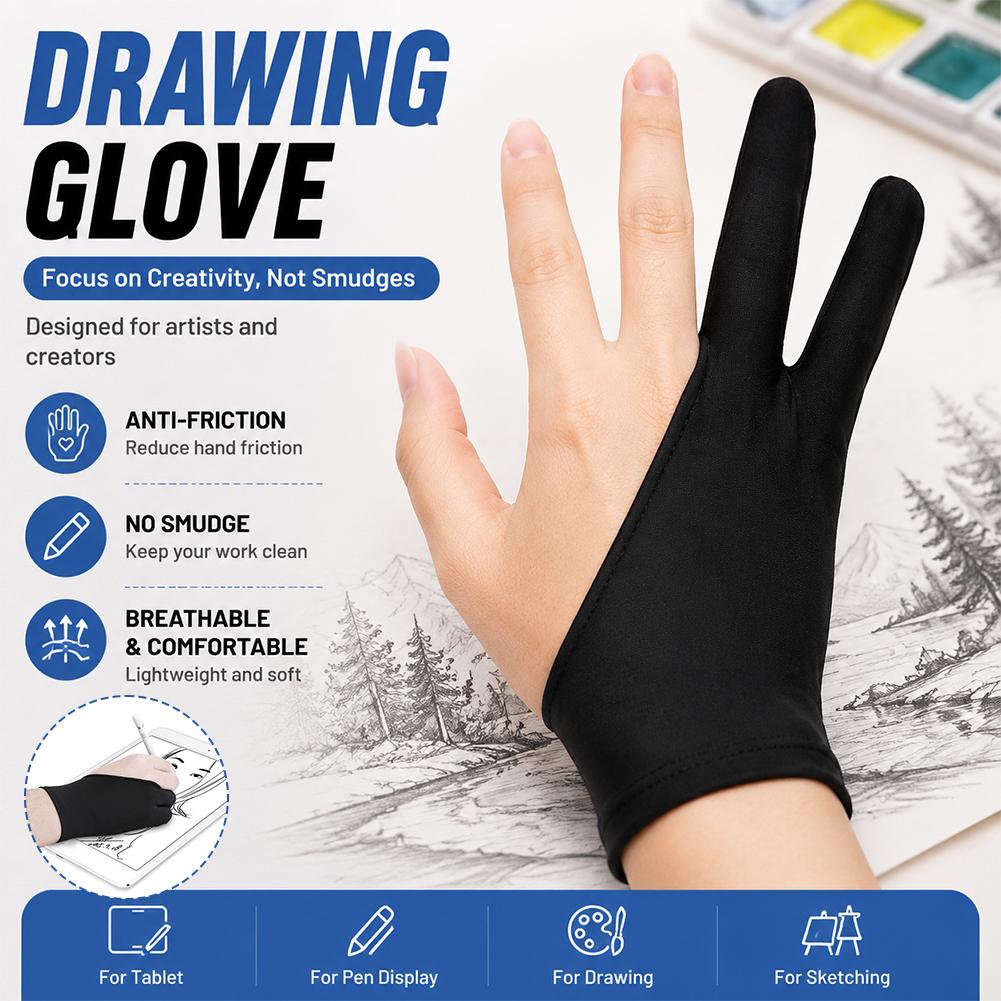 ถุงมือวาดภาพ ถุงมือศิลปินแบบป้ - Drawing Glove Artist บทวิจารณ์และราคา